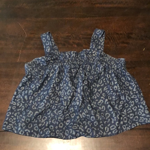 NWOT Joie Blue Leopard Print Tank - Picture 2 of 2